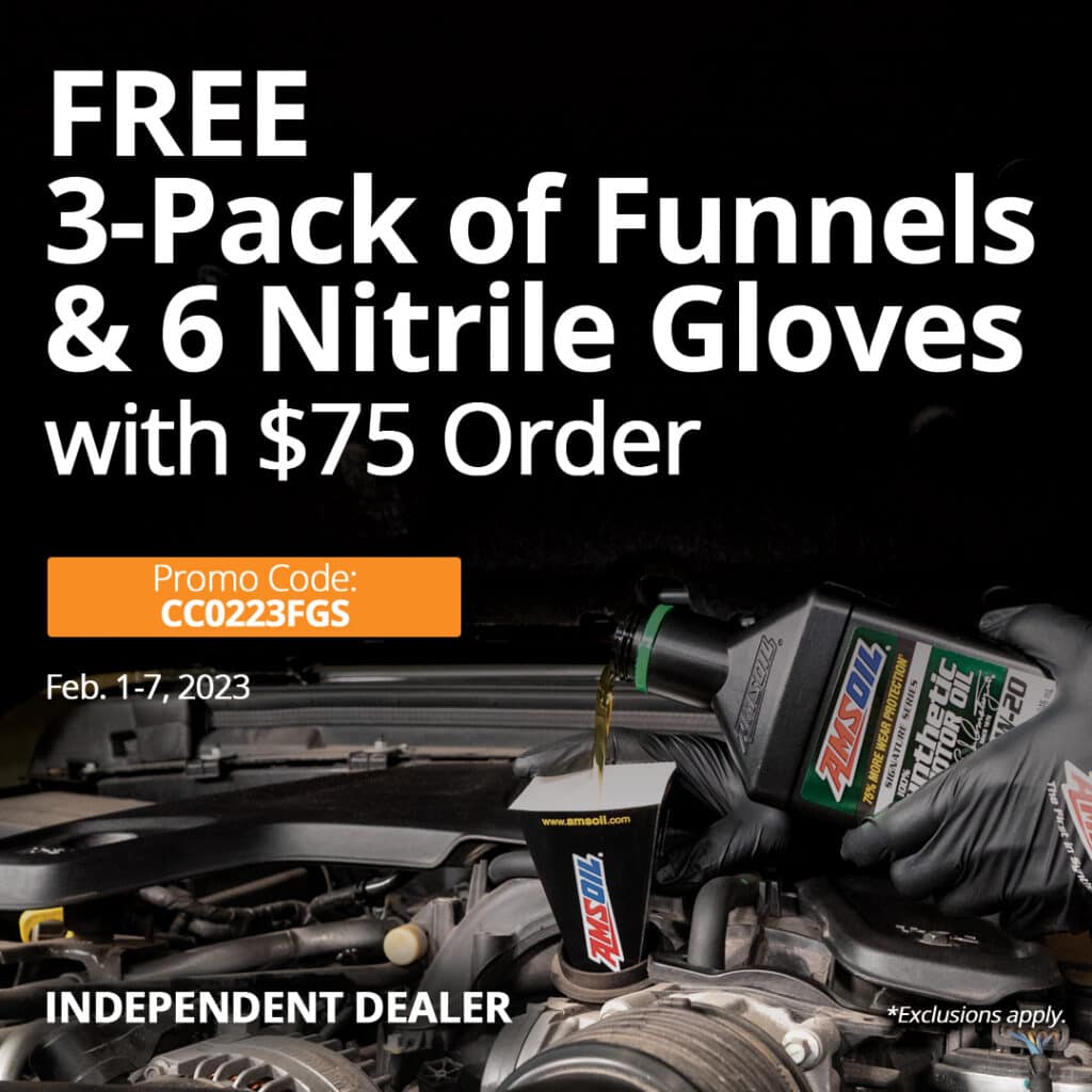 FREE 3-Pack Funnels & 6 Nitrile Gloves with $75 Order